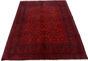 Fine Quality Hand Knotted Afghan Khal Muhammadi Wool Area Rug 6 x 5 Ft - Picture 1 of 8