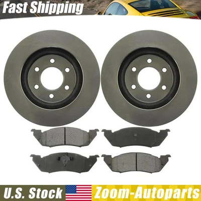 Kit de frenos delanteros rotores y pastillas de freno para Dodge Dakota 1991 1992 1993 1995 1996 Foto 1 de 4