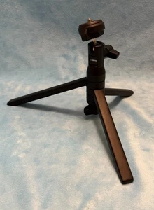 📸 Rare Genuine Canon 360° Mini Swivel Ball Head with Tripod DSLR folding Stand - Picture 1 of 8