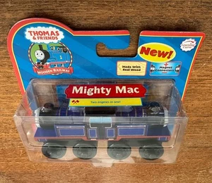 2006 Learning Curve Wooden Thomas Train 1st Issue 2 Faced Mighty Mac! Neu! - Bild 1 von 2