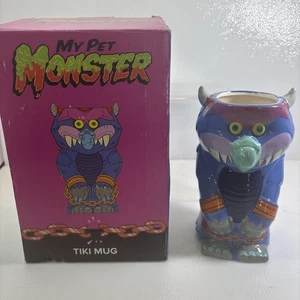 Taza My Pet Monster Geeki Tiki Caja de botín de cerámica 2022 exclusiva retro años 80 Hasbro - Imagen 1 de 9