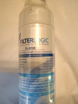 1- Filterlogic FL-RF20 Refrigerator Water Filter Fits LG LT800P Sealed  - Image 1 of 4