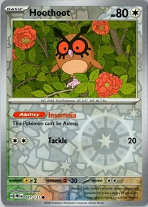 Hoothoot Reverse Holo Common SV: Prismatic Evolutions 077/131 NM - Picture 1 of 2