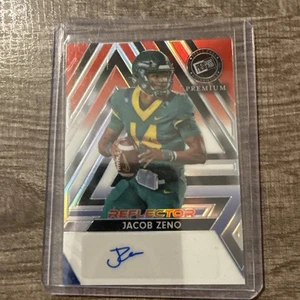 2024 LEAF PRESS PASS PREMIUM JACOB ZENO 1/1 REFLECTOR ROOKIE AUTO UAB SSP - Bild 1 von 2
