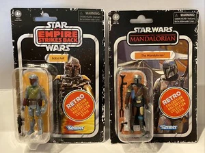 Hasbro Kenner Star Wars Retro Collection Boba Fett & Mandalorian 3,75 Figuren NEU - Bild 1 von 9