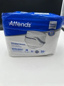 Attends Disposable Underwear Medium Moderate 20 Ct - Picture 1 of 4