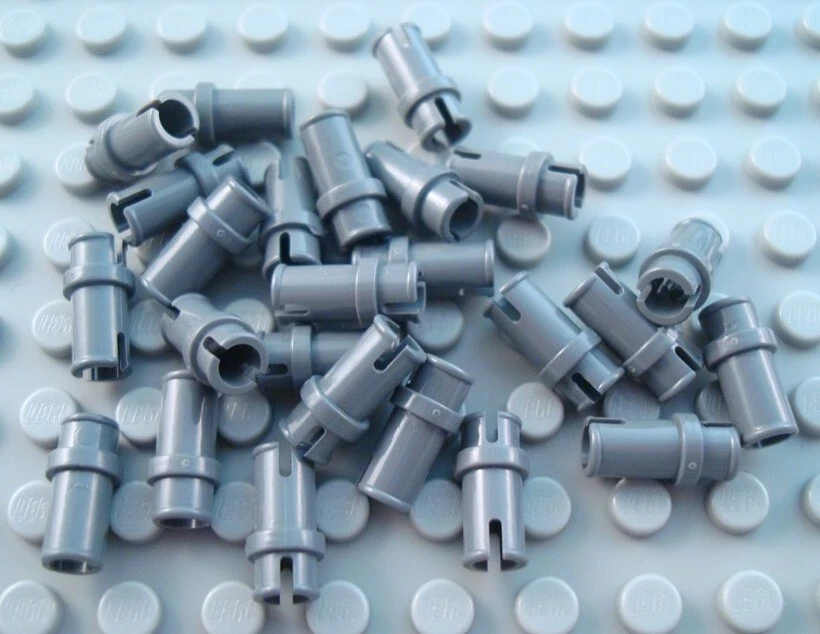 LEGO Lot of 25 Dark Bluish Gray 3/4 Technic Pin Pieces - Image 1 of 1