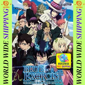 Blue Exorcist (Season 1-3) + The Movie Complete TV Series Anime DVD - Picture 1 of 7
