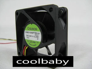 SUNON PMD1206PTB3-A DC 12V 3.2W 3Wire 6038 60x60x38mm DC Brushless Blower Fan - Picture 1 of 1
