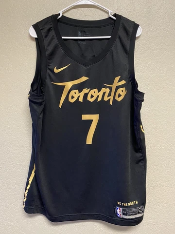 KYLE LOWRY Toronto RAPTORS Nike NORTH City OVO Drake SWINGMAN Jersey Size XL 52 Cover