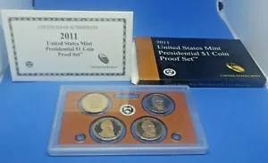 S 2011 Estados Unidos como nuevo presidencial $1 juego a prueba de monedas con caja y certificado de autenticidad - Imagen 1 de 4