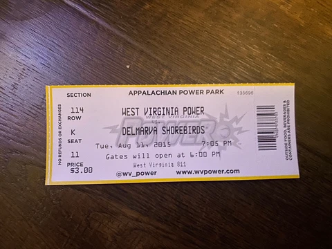 west virginia wv power minor league baseball ticket defunct minor league nice Cover