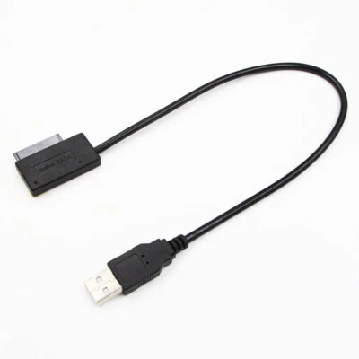 Cavo convertitore adattatore USB2.0 a Mini Sata II 7+6 13 pin per laptop CD/DVD ROM - Immagine 1 di 4