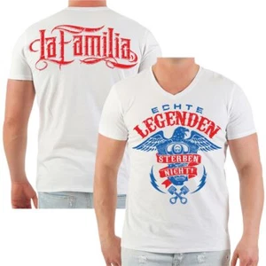 Herren T-Shirt La Familia Biker Echte Legenden sterben nicht Mc motorrad - Bild 1 von 13