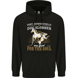 Dog & Horse Funny Quote Childrens Kids Hoodie - Picture 1 of 3