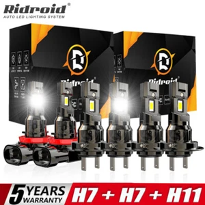 6PC 6000K LED Headlight + Fog Light Bulbs Kits For Mercedes-Benz E350 E320 E550 - Bild 1 von 20