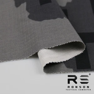 T-BLOCK Grey Camouflage Nylon Cotton Cloth for DIY Tactical Clothing Hat - Picture 1 of 10