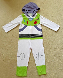 Disney Pixar Toy Story BUZZ LIGHTYEAR Hooded 1 Piece Jumpsuit Pajama/Costume 3T