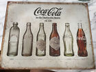 Coca-Cola Tin Sign - Coke - In The Distinctive Bottle - Est. 1886 - Evolution