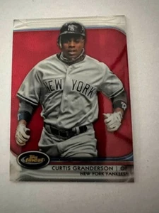 2012 Finest RED Refractors #85 Curtis Granderson #6/25 New York Yankees OF - Picture 1 of 2