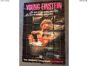 YOUNG EINSTEIN 1989 ORIGINAL 4 Sheet LARGE UK FILM POSTER 60x40 - Picture 1 of 7