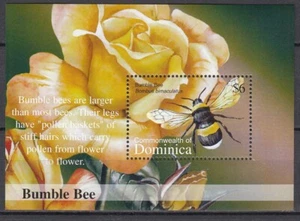 Dominica.2016 Beekeeping Bees.Block.MNH - Picture 1 of 1