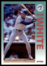 1992 Fleer Devon White Baseball Cards #346