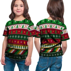 Kids Tshirt SKU-7434104074095 Christmas New Fullprint Polyester T-Shirt Unisex - Picture 1 of 3