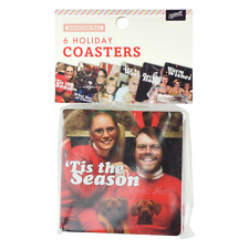 Assorted Adult Holiday Coasters Set of 6 Gag gifts Christmas Gifts