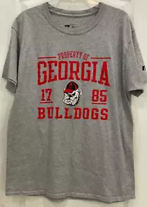 Russell T-Shirt Uomo Grafica Stile Taglia Large 42/44 Grigio Rosso Georgia Bulldogs 122 - Foto 1 di 7