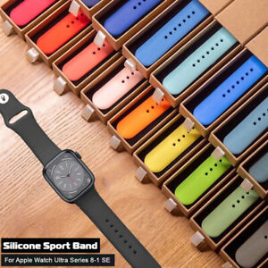 Per Apple Watch cinturino in silicone serie 8 7 6 5 4 3 2 SE 38 41 42 44 45 49 mm