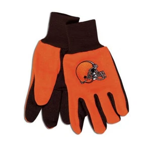 Cleveland Browns Gloves Two Tone Style Adult Size - Picture 1 of 1