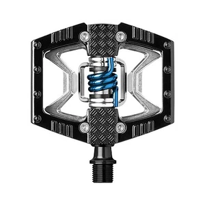 Crank Brothers Double Shot 2 Bike Pedals - Black / Blue Spring -- NEW - Picture 1 of 5
