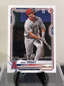 2021 Bowman Baseball Mike Trout #17 Los Angeles Angels - Picture 1 of 2