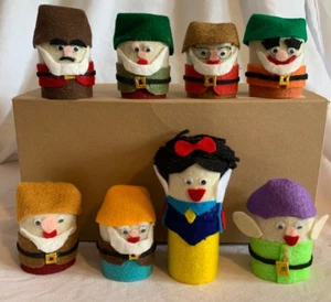DIY SNOW WHITE & 7 DWARFS Toilet Paper Roll Craft Kit - materials included FUN! - Picture 1 of 16