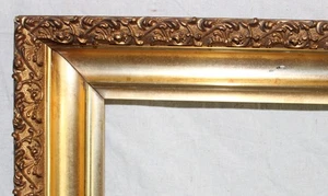 SUPERB ANTIQUE FIT 17 X 23 BAROQUE ORNATE PICTURE FRAME WOOD GOLD GILT VICTORIAN - Picture 1 of 24