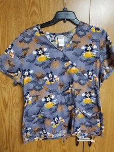 DISNEY Halloween Peeling Top Mickey Mouse Vampir Erwachsene groß Pädiatrie Krankenpflege - Bild 1 von 4