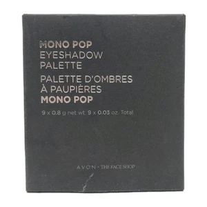 Avon Face Shop Mono Pop Eyeshadow Palette Mood Brown 01 9 x 0.8 g New Old Stock - Picture 1 of 3