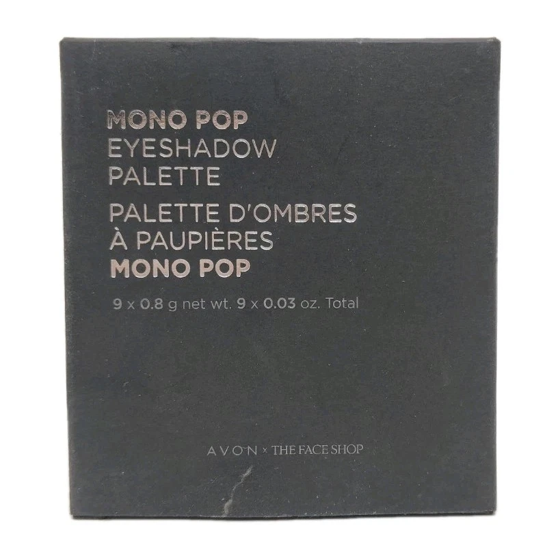 Avon Face Shop Mono Pop Eyeshadow Palette Mood Brown 01 9 x 0.8 g New Old Stock - Image 1 of 3