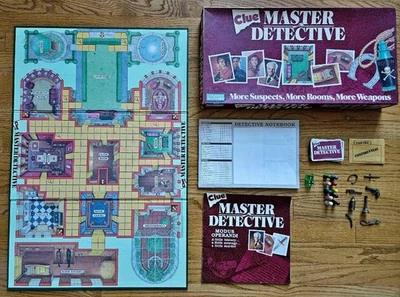Clue Master Detective Board Game Parker Brothers ~ 1988  ~ Complete - Image 1 of 4