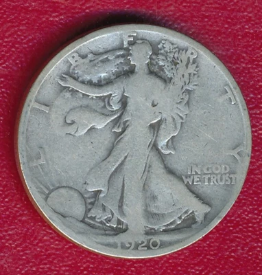 1920 WALKING LIBERTY SILVER HALF DOLLAR **NICE CIRCULATED GOOD** FREE SHIPPING!! - Image 1 of 2