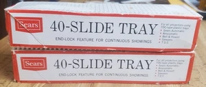 Two Vintage SEARS 40 - Slide Tray - Picture 1 of 4