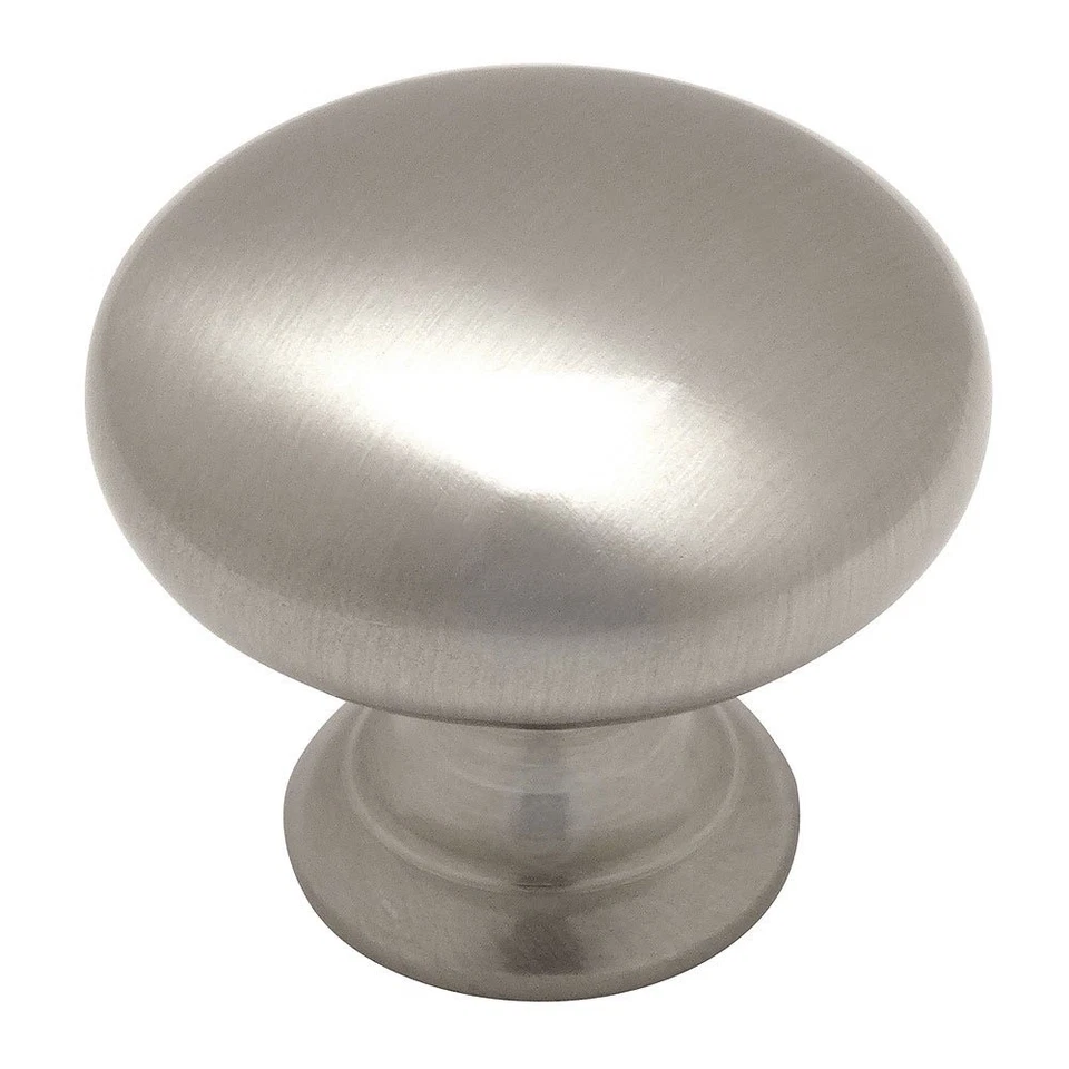 Cosmas 4950sn Satin Nickel Cabinet Hardware Round Mushroom Knob - 1-1/4" D