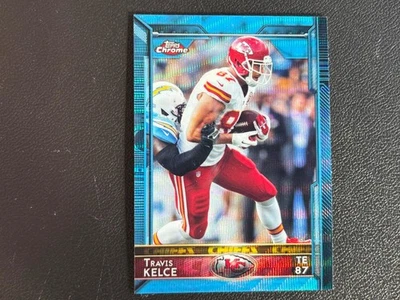 Travis Kelce 2015 Topps Chrome Light Blue Refractor Kansas City Chiefs E33 - Image 1 of 2