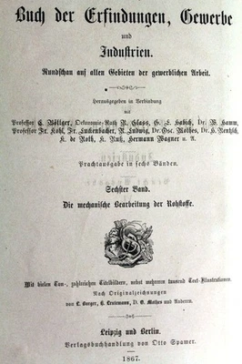 Das Buch der Erfindungen, Gewerbe und Industrien. Pracht-Ausgabe VI. Buch der Er - Bild 1 von 4