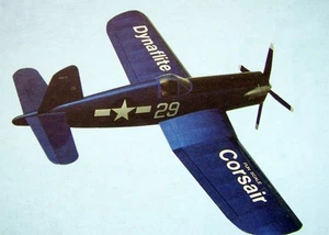 Dynaflite Fun Scale Corsair by Mark Smith RC Airplane Short Kit + PDF Plan - Picture 1 of 4