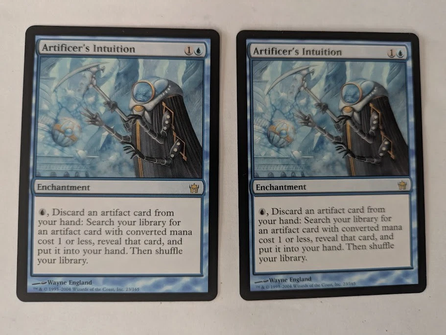 2 Artificer's Intuition Fifth Dawn MTG NM Free shipping with tracking - Image 1 of 2