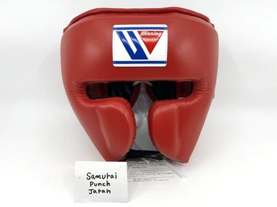 Winning Boxing Head Gear Face Guard Type FG-2900 Size M Red from Japan - Image 1 of 4