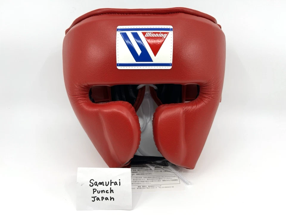 Winning Boxing Head Gear Face Guard Type FG-2900 Size M Red from Japan - Image 1 of 4