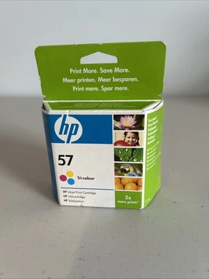 Genuine HP 57 Tri-Colour Ink Printer Cartridge C6657AE - Expired 2008 - Image 1 of 4